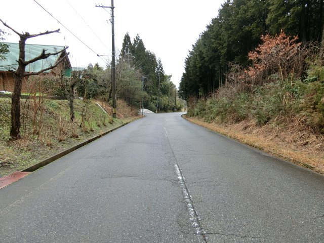 伯耆町金屋谷別荘の前面道路含む現地写真