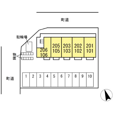 プレジールの区画図
