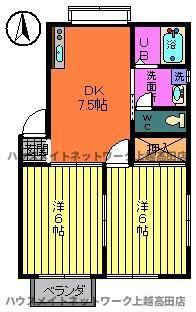 シティハイツさくらⅠの間取り|間取図