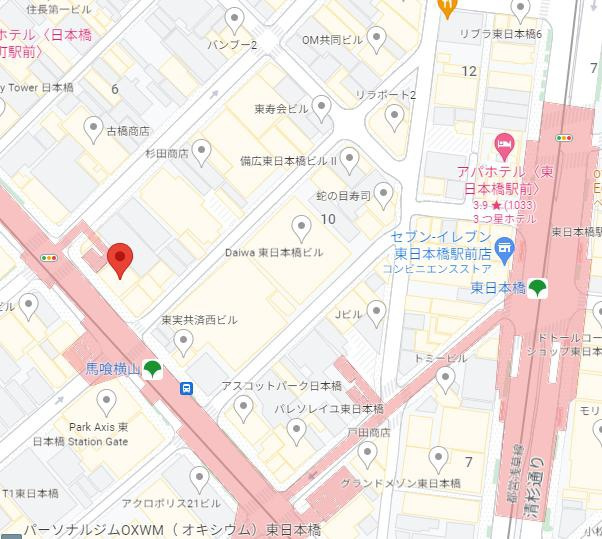 ホリーズ日本橋の地図