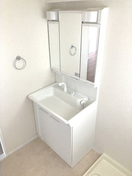 スカイメゾンの洗面所|忙しい朝には欠かせない洗面所です