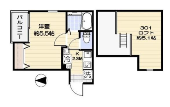 【間取り】 | willowS沼袋