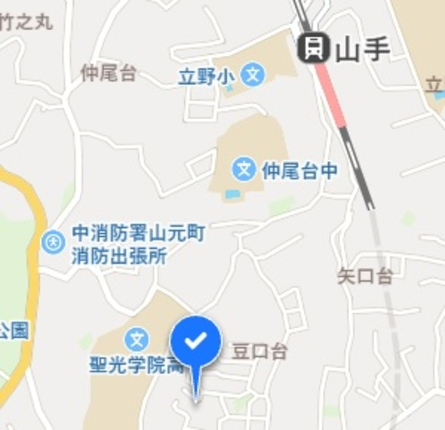 横濱山の手テラスの地図