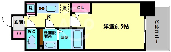 アドバンス天王寺南パキラの間取り|アドバンス天王寺南パキラ　間取り