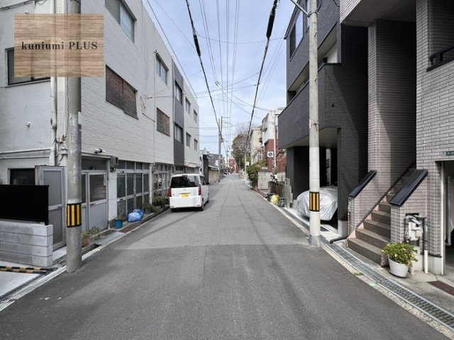 大阪市城東区中浜3丁目の前面道路含む現地写真