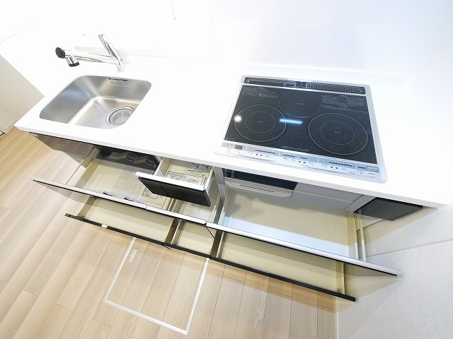 フラン・ソレイユ　学園前のキッチン|キッチンでお料理をお楽しみください