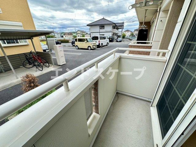 ジベルニーⅢのバルコニー|高崎、前橋のお部屋探しはエンドスケープまで！お客様の理想お聞かせ下さい♪
