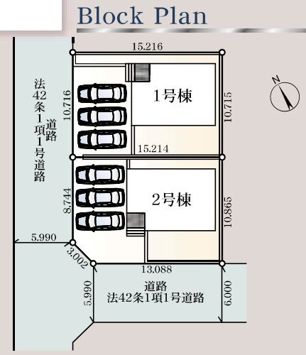 本庄市小島第６　の区画図|現地区画図