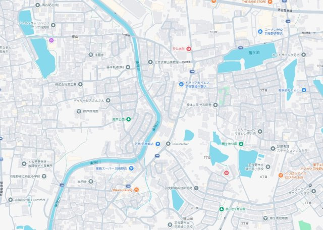 羽曳野市はびきの　新築一戸建ての地図
