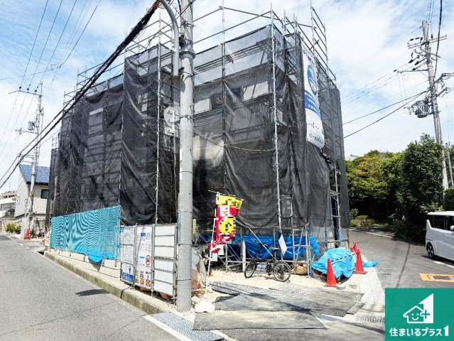 羽曳野市はびきの　新築一戸建ての外観|現在の進捗状況です！順調に作業進行中、完成が待ち遠しいです！詳細の間取り等、お気軽にお問い合わせください！