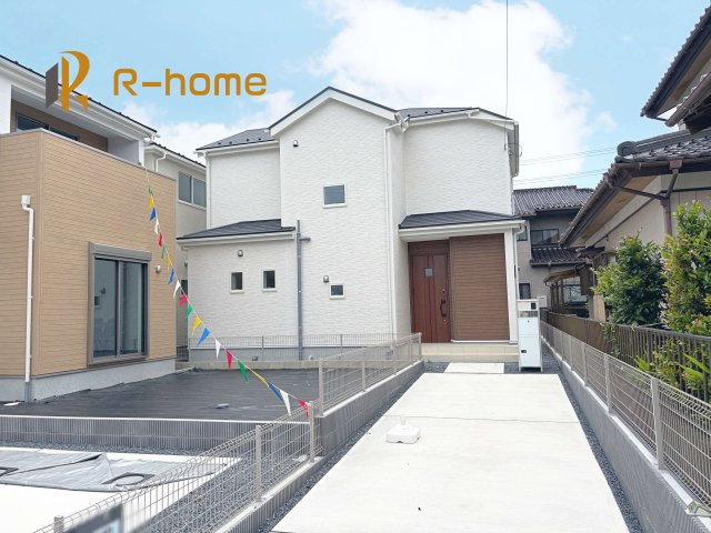 龍ケ崎市姫宮町第1期　新築子戸建て　3号棟の外観|建物完成いたしました！ご予約で『平日』や『夕方』などでもご見学可能です！