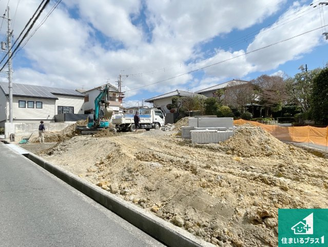 羽曳野市はびきの　新築一戸建ての外観|現在の進捗状況です！順調に作業進行中、完成が待ち遠しいです！詳細の間取り等、お気軽にお問い合わせください！