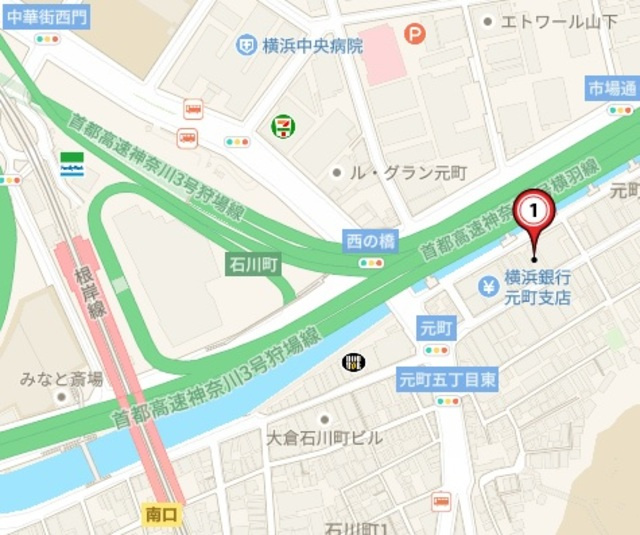 元町田澤リベラビルの地図
