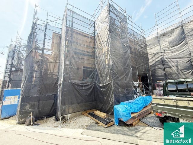 羽曳野市はびきの　新築一戸建ての外観|現在建築中！落ち着いた街並みで新生活を始めることが出来そう！周辺の物件も併せてご紹介させて頂きます！