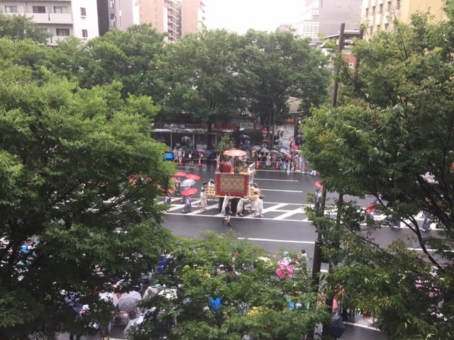 グラン・ブルー御池高倉の展望|祇園祭巡行