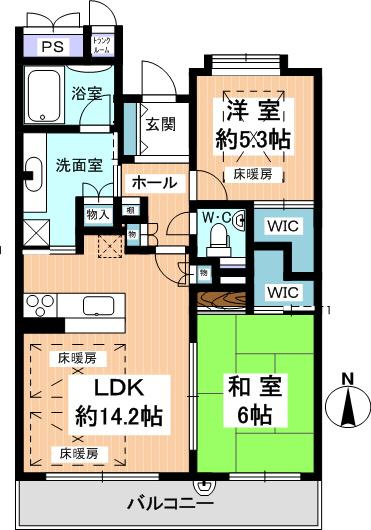 グラン・ブルー御池高倉の間取り