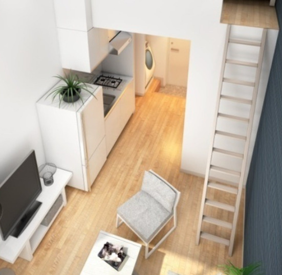 ＮＹＣ北千住の居間・リビング