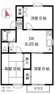 【間取り】 | メンバーズタウン厚木A棟