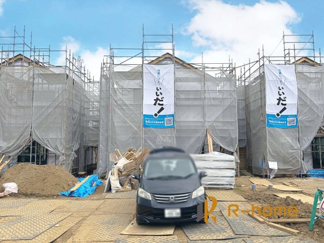 土浦市神立町　新築戸建て　B号棟の外観|2026年6月完成予定！近隣の同仕様完成物件をご見学いただけます♪