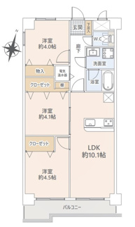【間取り】 | ライオンズマンション東村山第2 | ライオンズマンション東村山第2