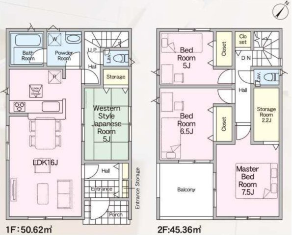 新築戸建　柏市西原1丁目の間取り