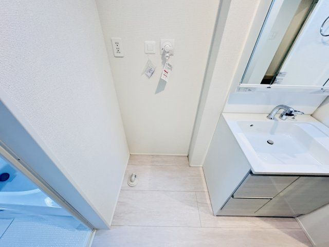 松戸市栄町２丁目新築戸建（栄町17期）のランドリースペース|洗濯機置き場・乾燥機用ガス栓