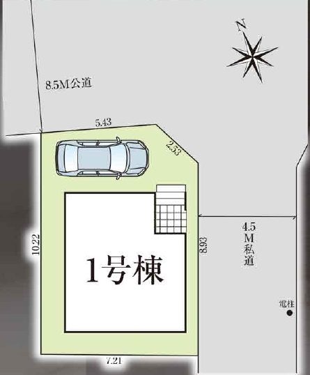 松戸市栄町２丁目新築戸建（栄町17期）の区画図|区画配置図