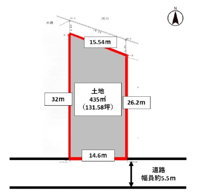 幸田町荻の区画図