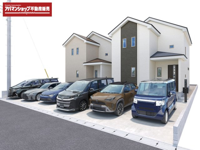 【外観パース】 | 清水町長沢618番 新築建売分譲住宅 建物＋土地 TW06075 | 清水町長沢　外観パース全体 