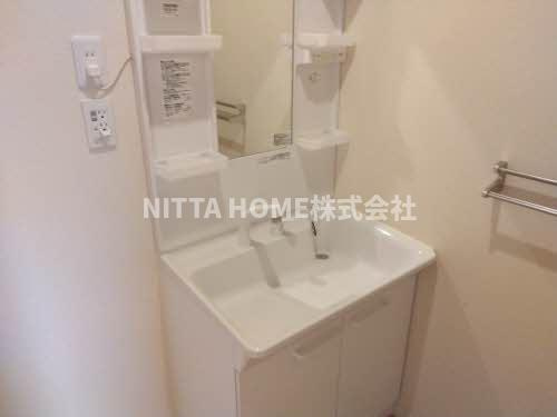 エスポワール・ヒデの洗面所|独立洗髪洗面台付きで毎朝の身支度も快適♪