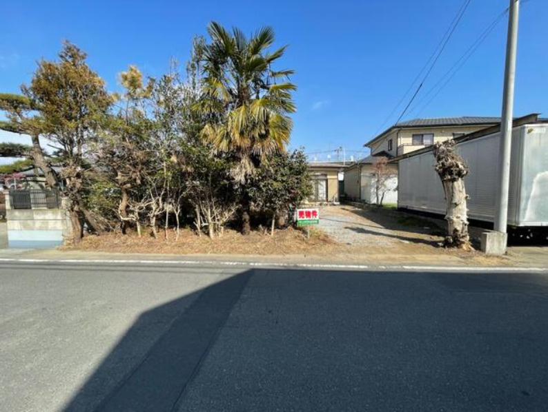 伊勢崎市 境女塚（境町駅） 住宅用地の前面道路含む現地写真