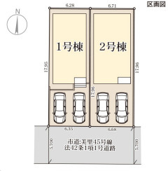リーブルガーデン沖縄市美里第2の区画図