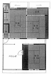 千日前１丁目店舗戸建の間取り|３階