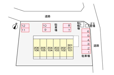 【区画図】 | ヴィシュランティ | 駐車場