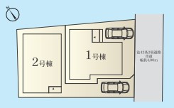 茅ヶ崎市南湖3丁目　新築戸建　1号棟の区画図