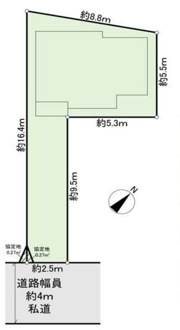 横浜市港南区日野5丁目　中古戸建【仲介手数料無料】の区画図