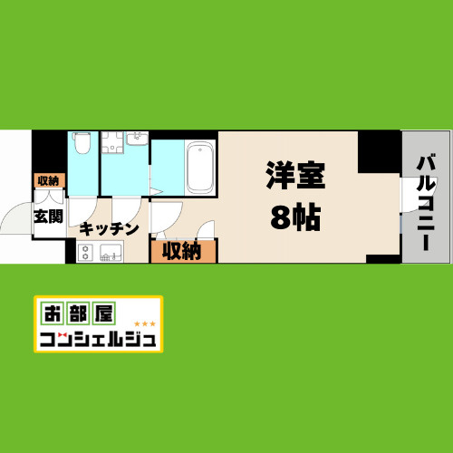 エスリード栄クロスシティの間取り
