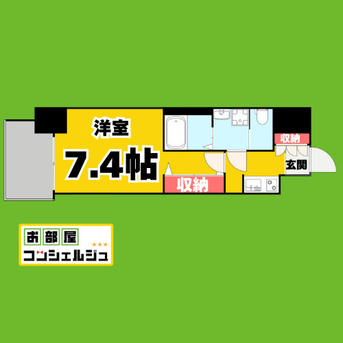 S-RESIDENCE名駅南の間取り