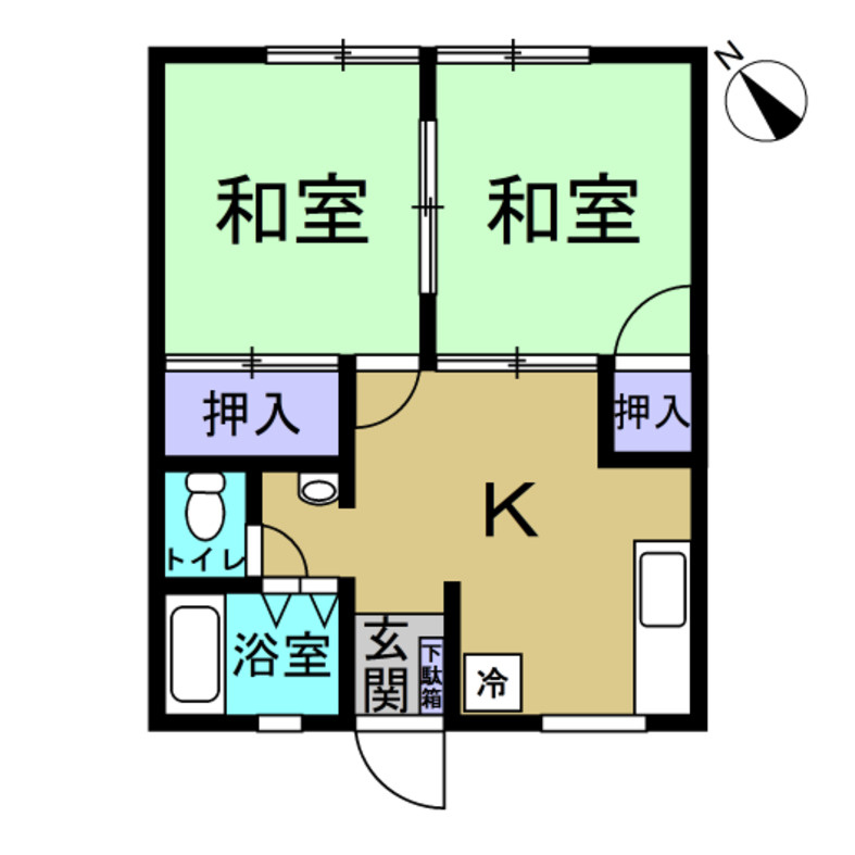 サンシティーAの間取り