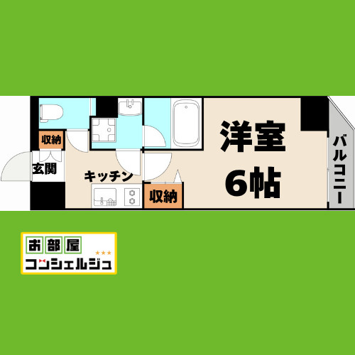 ディアレイシャス大須観音IIIの間取り