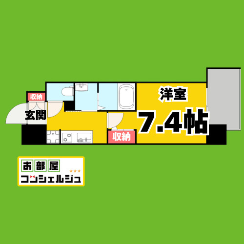 リバーコート砂田橋Ⅰの間取り