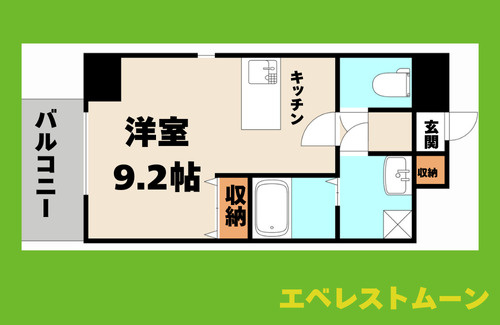アレーヌコート金山の間取り