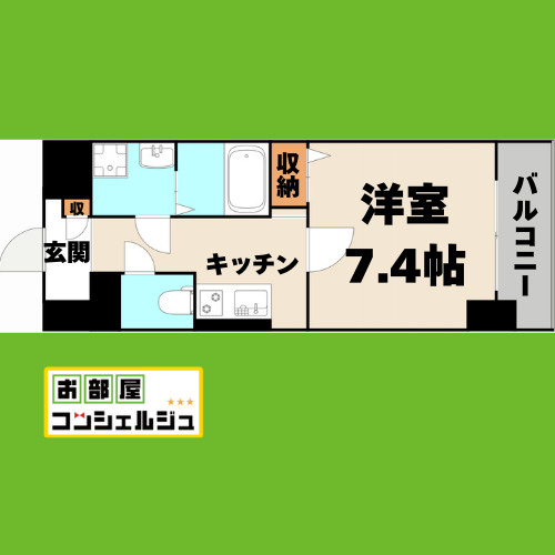 シャルマンソワレ名駅の間取り