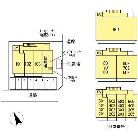 アーデルドルフ東山の区画図