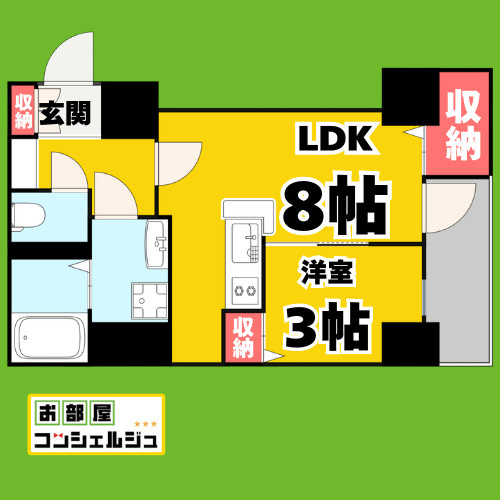 ラ・フュンフの間取り