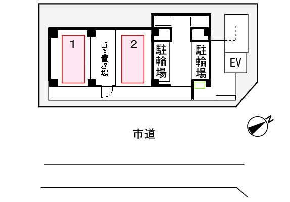 ラ・フュンフの駐車場