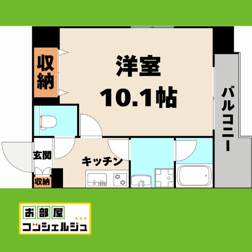 ディアレイシャス大須観音の間取り