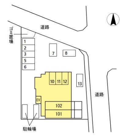 ロイヤルスクエア徳川の区画図