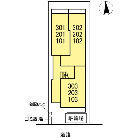 アリヴィオの区画図