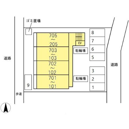 Ｇｒａｎｄ－Ｐｌａｃｅ ＭＩＺＵＨＯの区画図